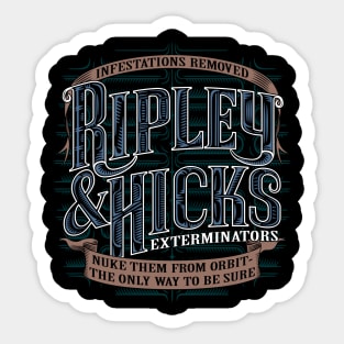 Ripley & Hicks Exterminators Sticker